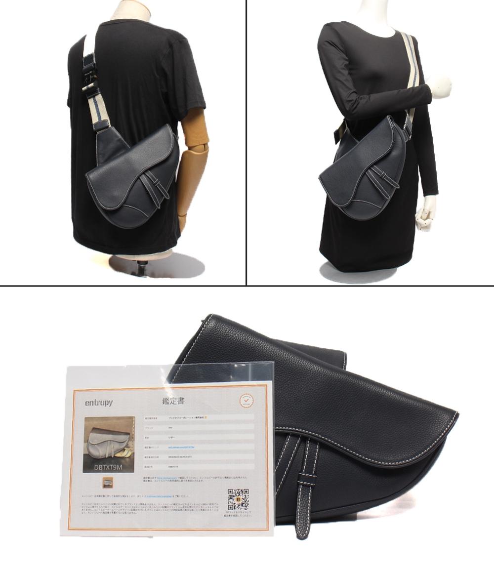 美品 Dior ショルダーバッグ ボディバッグ サドルバッグ メンズ レディース ディオール