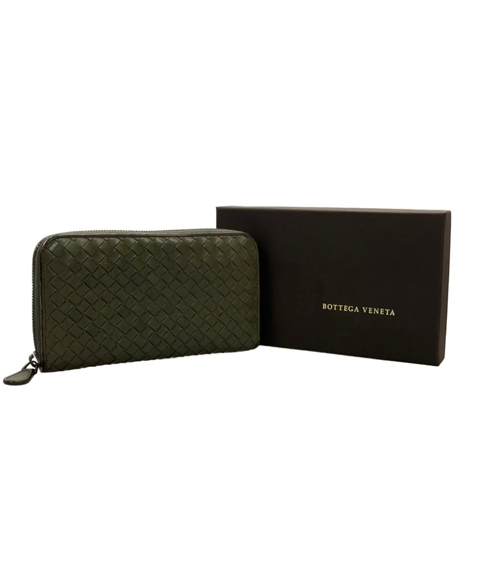 BOTTEGA VENETA ラウンドファスナー長財布 イントレチャート メンズ ボッテガ・ヴェネタ