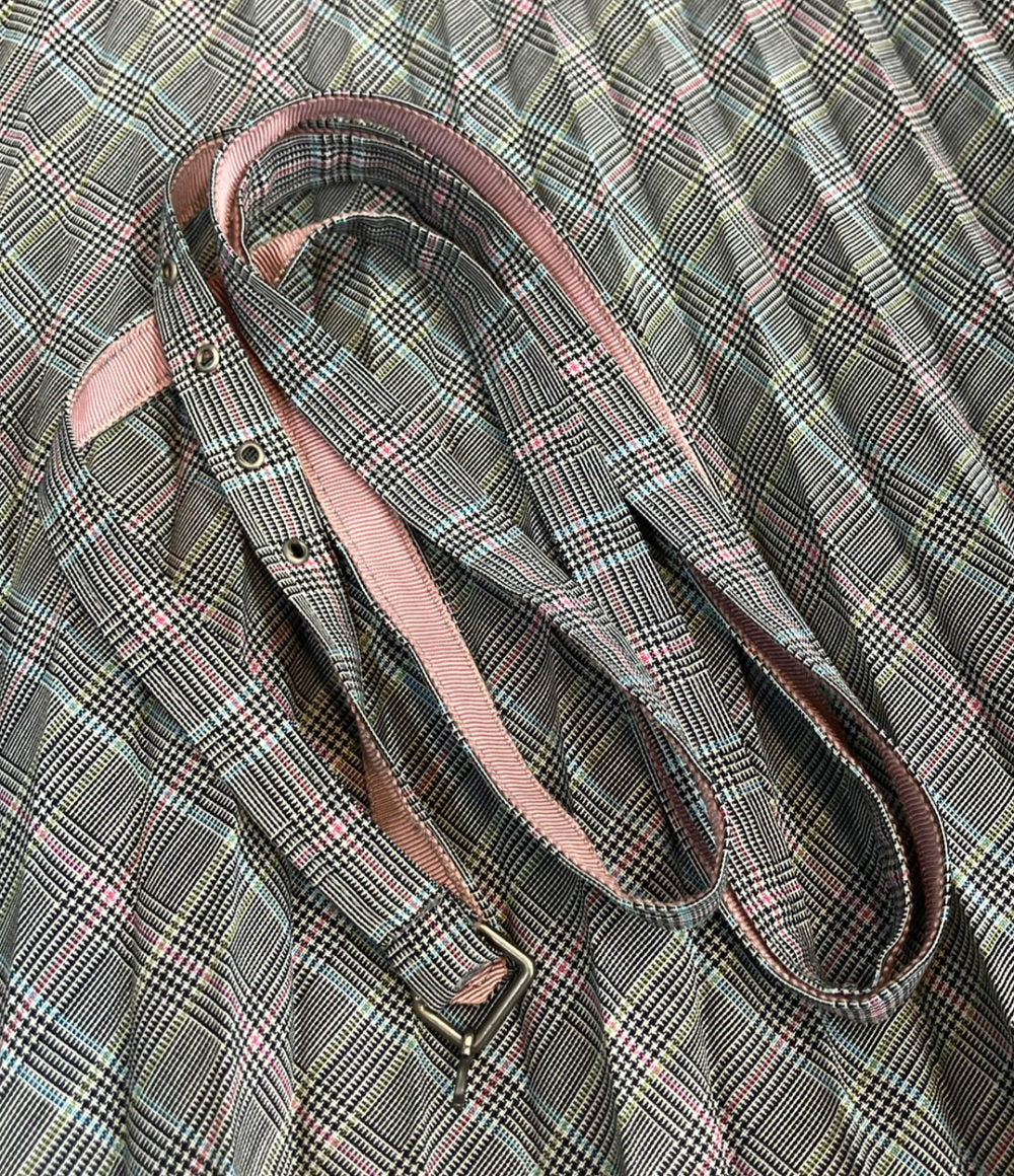 美品 BURBERRY BLUE LABEL チェック柄 キャミソール ワンピース レディース SIZE 38 バーバリーブルーレーベル