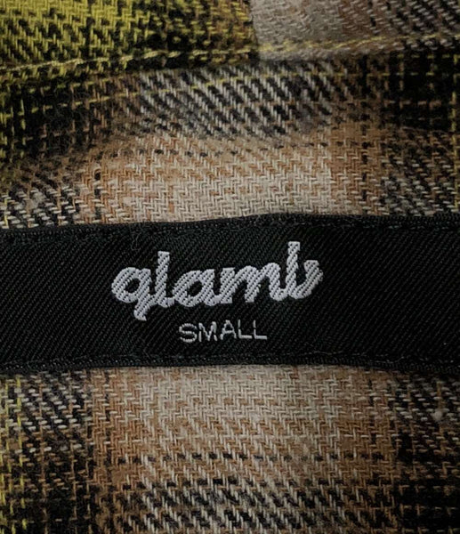 グラム スタンドカラーチェックシャツ メンズ SIZE S (S) glamb ...