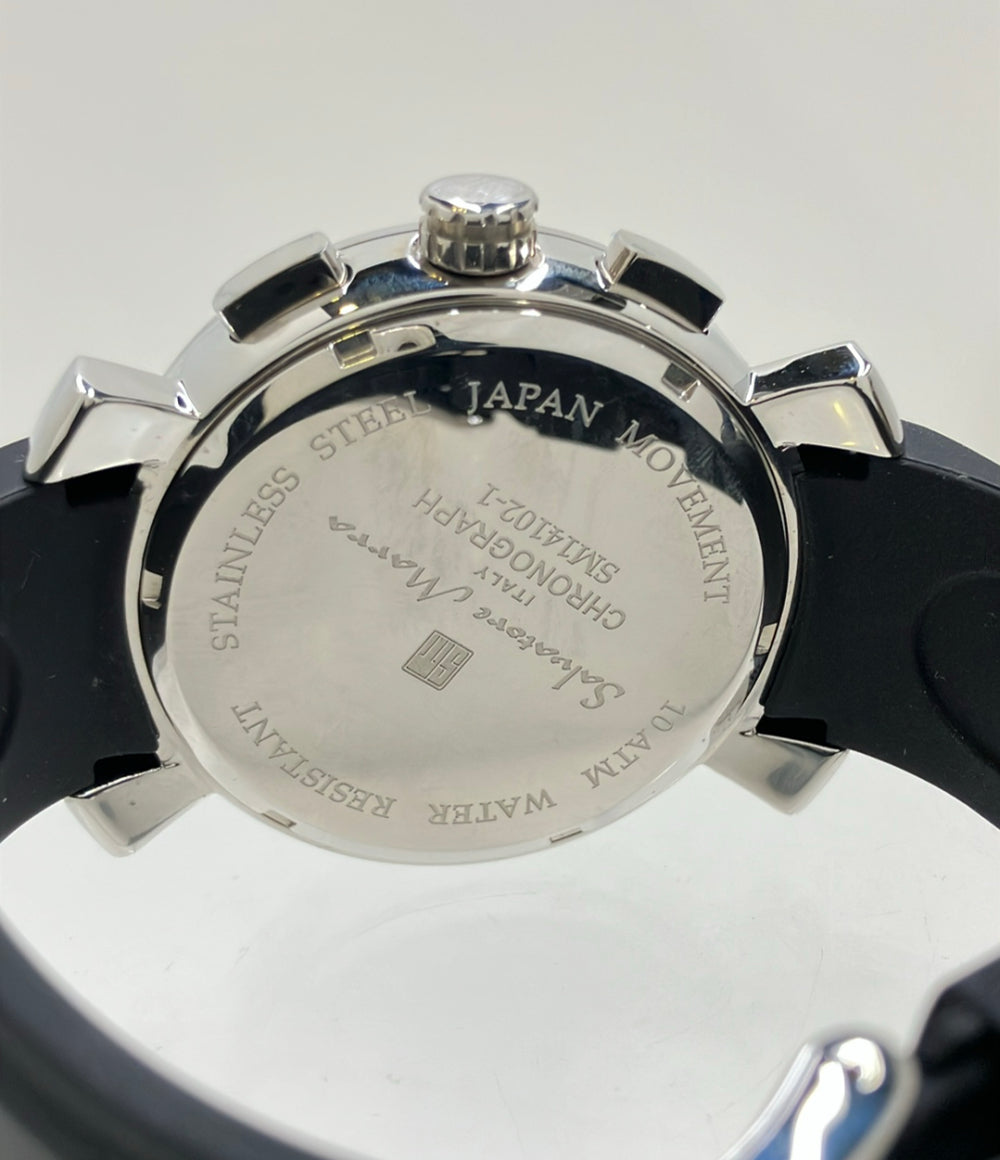 Salvatore Marra 腕時計 クオーツ ブラック SM14102-1 メンズ サルバトーレマーラ