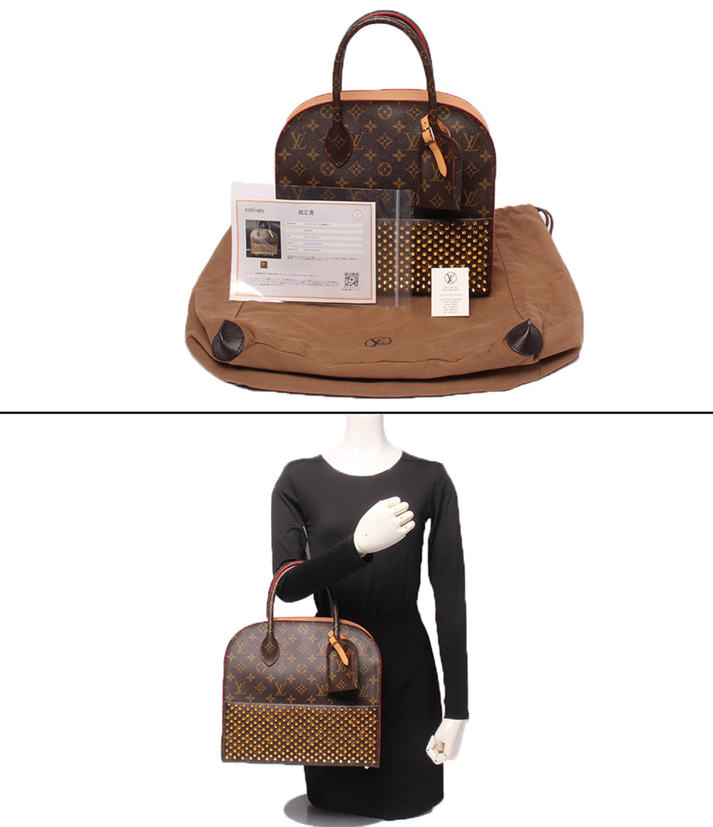 LOUIS VUITTON Christian Louboutin ハンドバッグ スタッズ ハラコ アイコノクラス モノグラム M41234 レディース ルイ・ヴィトン
