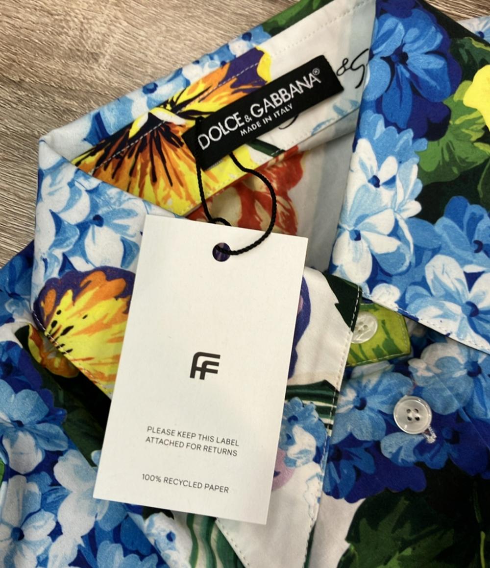 美品 DOLCE&GABBANA 長袖シャツ FloralprintShirt インポート タグ付き レディース SIZE 38 (S) ドルチェアンドガッバーナ