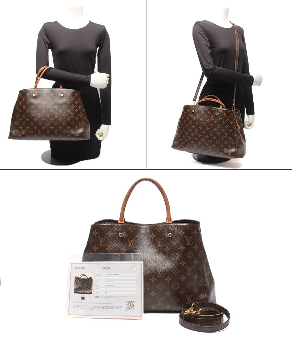 LOUIS VUITTON 2WAYハンドバッグ ショルダーバッグ 斜め掛け モンテーニュGM モノグラム M41607 レディース ルイ・ヴィトン