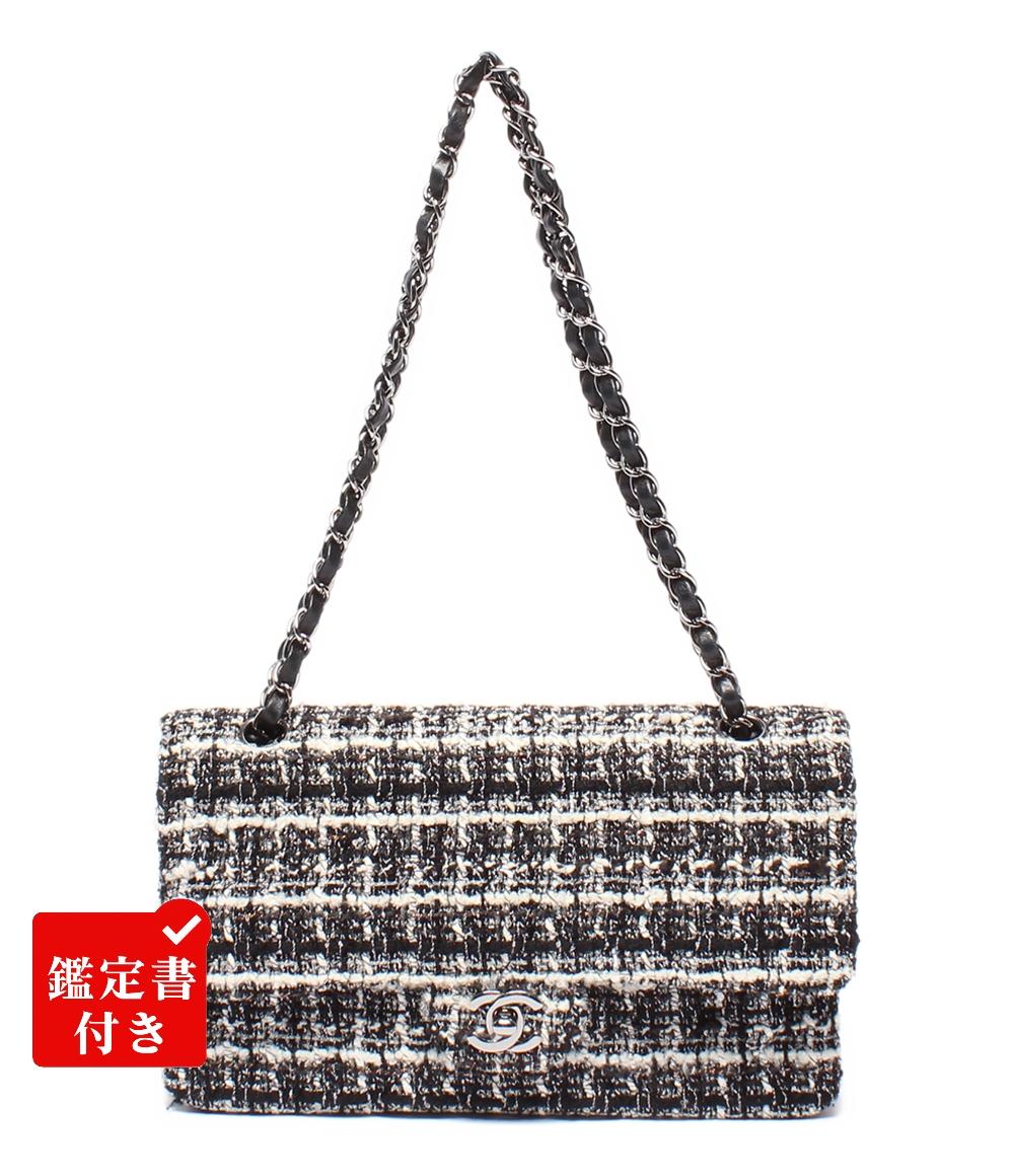 シャネル ショルダーバッグ ハンドバッグ 肩掛け ツイード ダブル