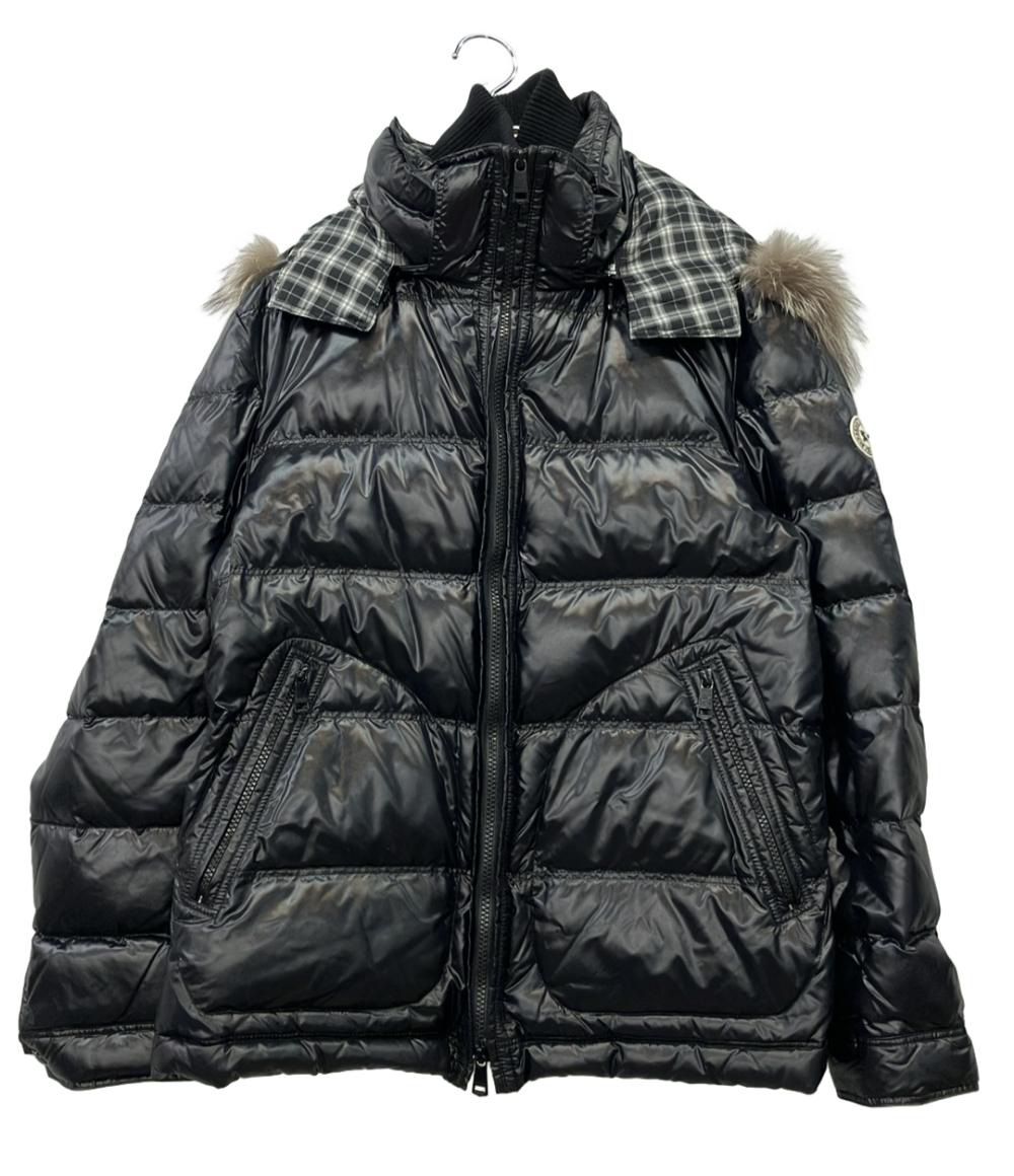 BURBERRY BLACK LABEL ダウンジャケット フード ファー ベスト付き