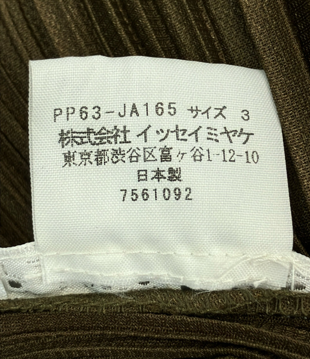 美品 PLEATS PLEASE プリーツノースリーブワンピース PP63-JA165 レディース SIZE 3 (L) プリーツプリーズ