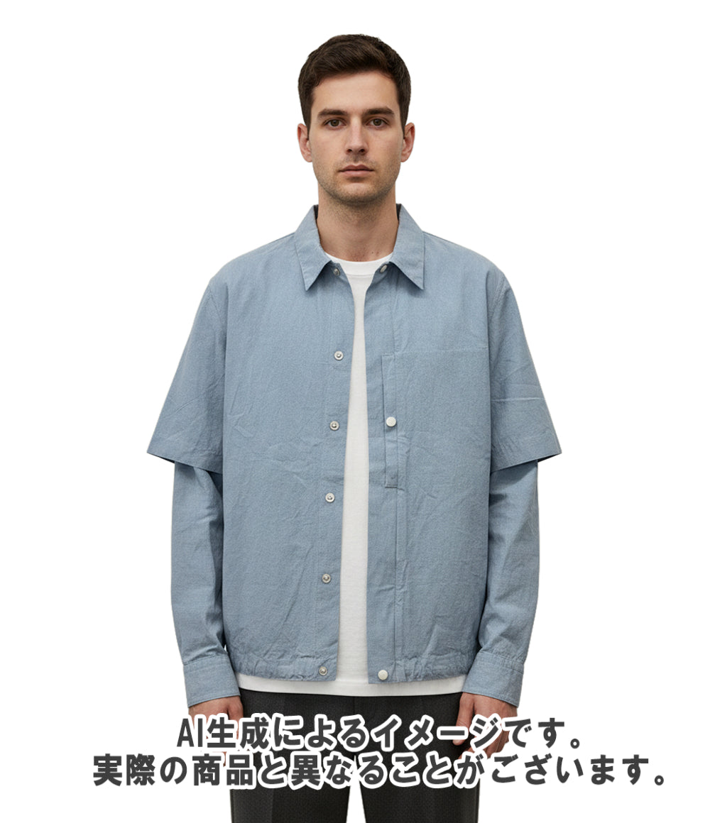 HERMES 長袖 シャツ ジップアップ メンズ SIZE 40 (S) エルメス