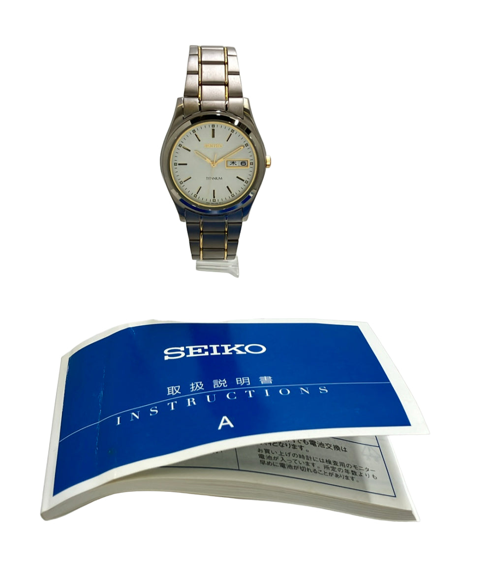 SEIKO 腕時計 クオーツ 7N43-9100 メンズ セイコー
