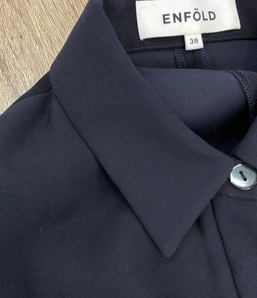 ENFOLD 長袖ワンピース 2023SS SHIRT DRESS 300GS833-0370 レディース SIZE 38 (M) エンフォルド