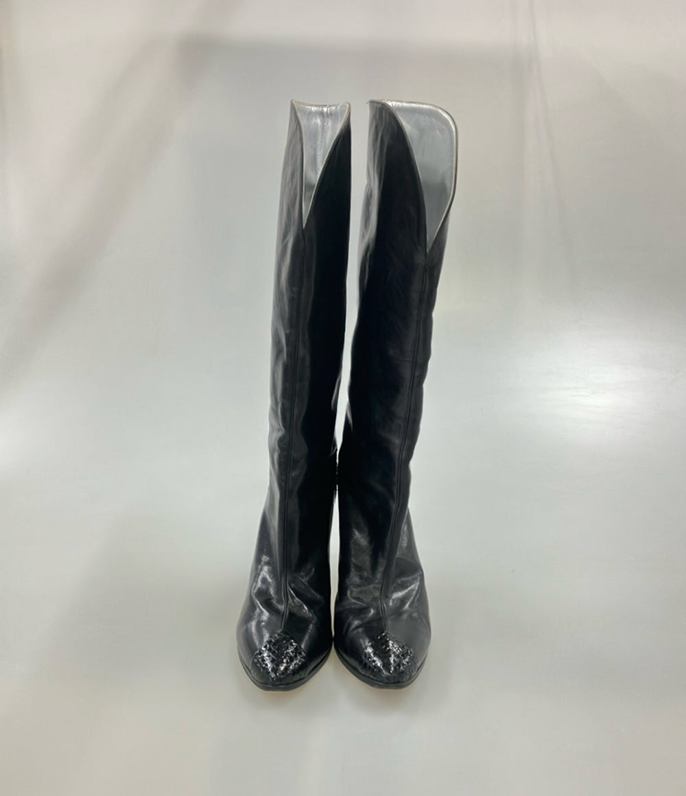 GIVENCHY ロングブーツ パイソン型押し レディース SIZE 40 (XL) ジバンシィ