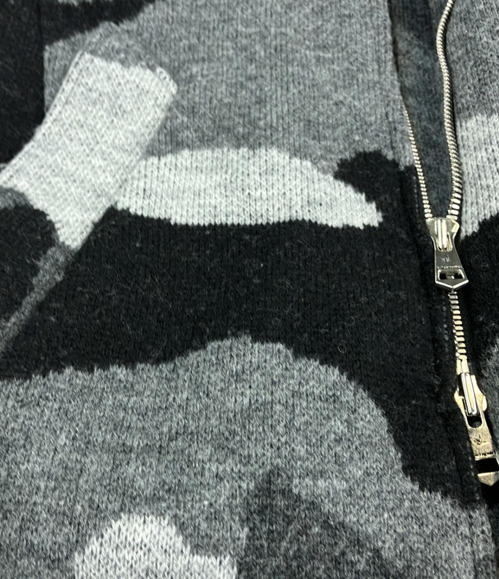 1piu1uguale3 コート フード付き WRAP NECK HOOD MRK156 WOL087 メンズ ウノピュウノウグァーレトレ