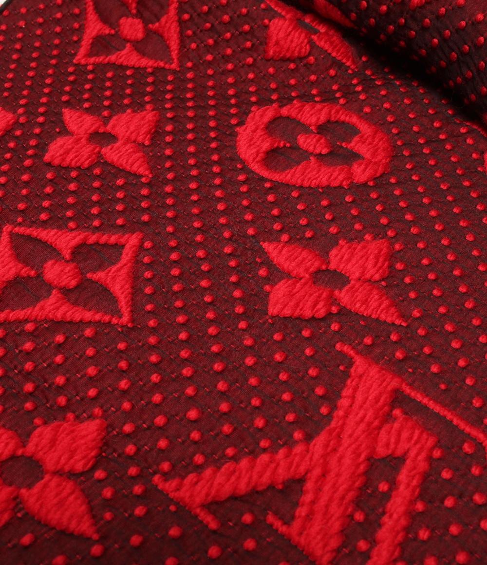 美品 ルイ・ヴィトン マフラー エシャルプ ロゴマニア M72432 レディース LOUIS VUITTON