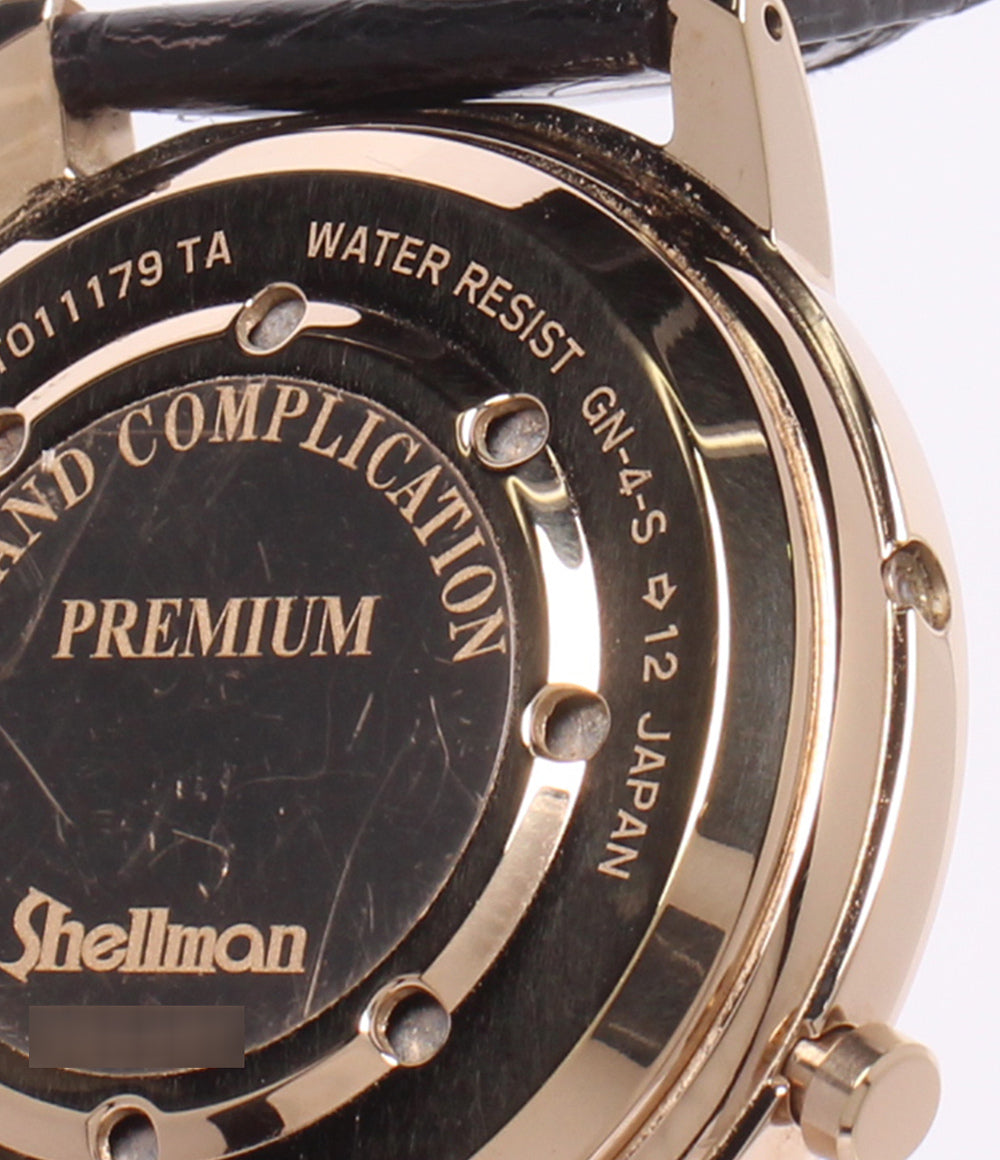 SHELLMAN 腕時計 グランドコンプリケーション プレミアム クオーツ シルバー 6771-T011179 メンズ シェルマン