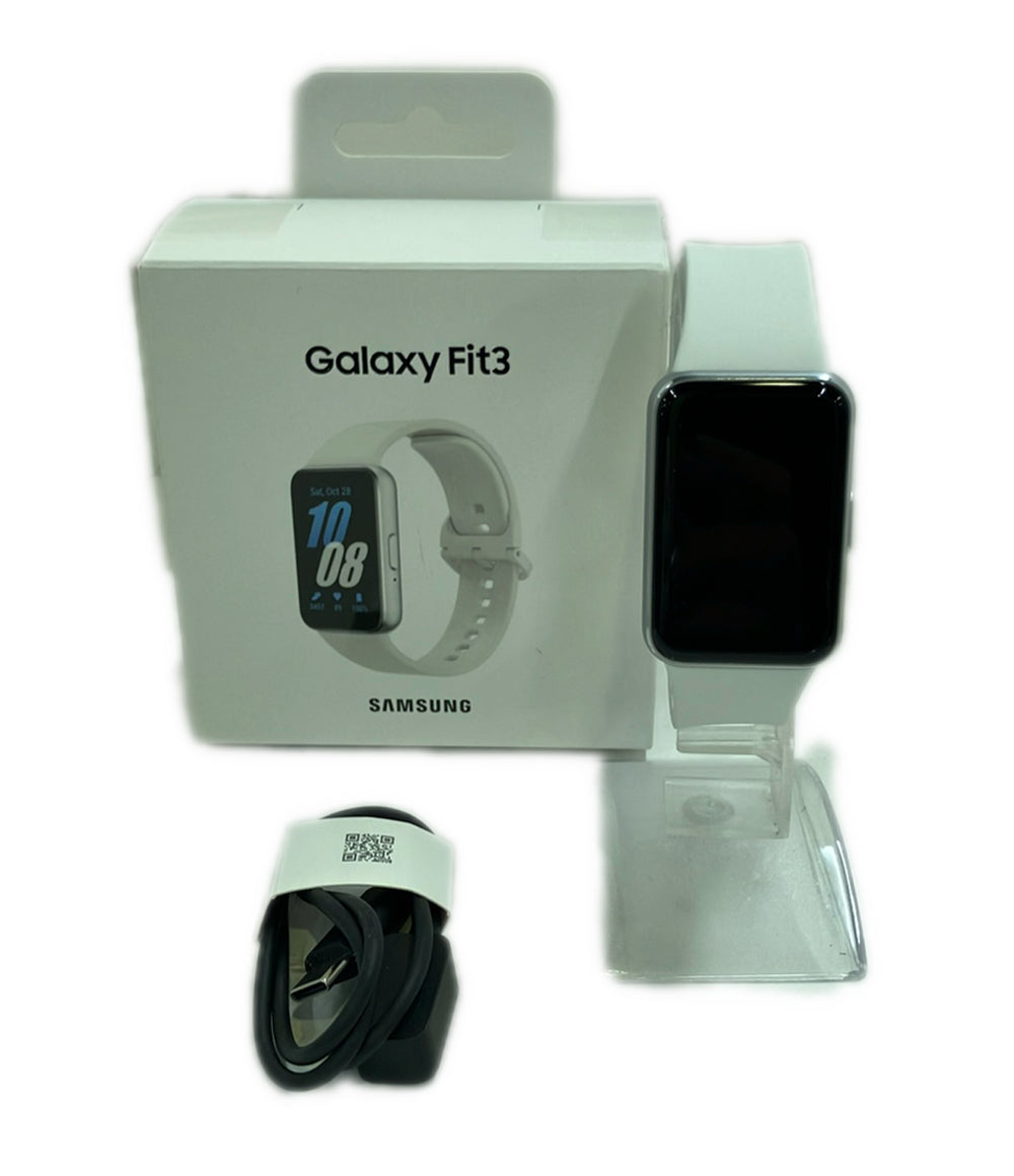 美品 SAMSUNG スマートウォッチ 腕時計 Bluetooth Galaxy Fit3 バッテリー充電 レディース メンズ サムスン電子