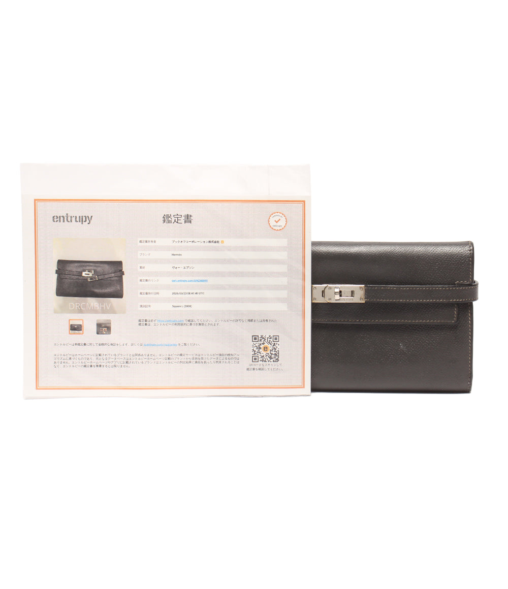 HERMES 長財布 □L刻印 シルバー金具 ケリーウォレット レディース エルメス