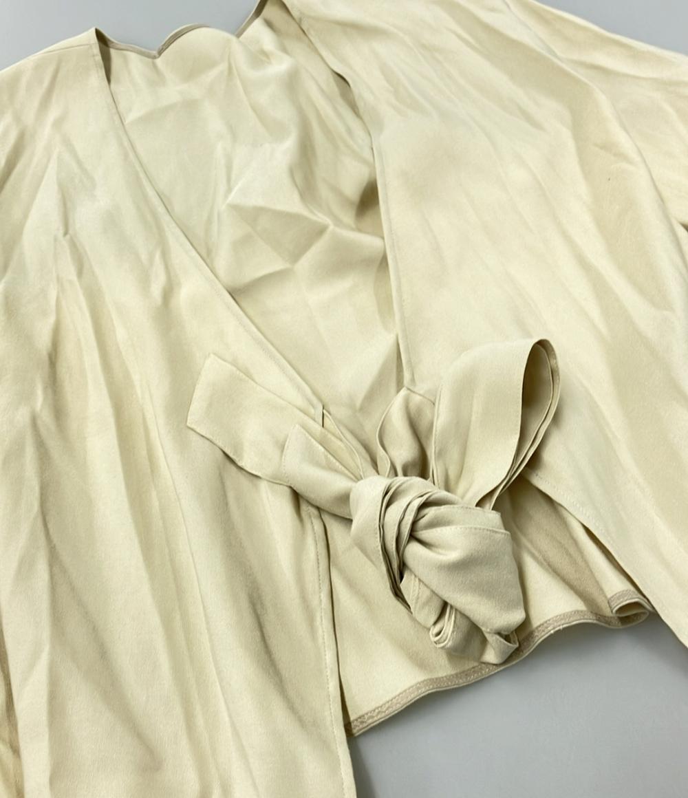 美品 デミルクスビームス 長袖ガウンシャツ ブラウス レディース SIZE 36 (XS) Demi-Luxe BEAMS