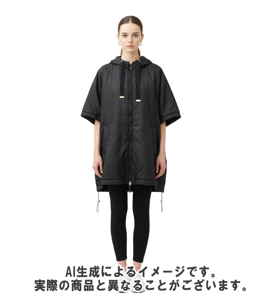 Max Mara The Cube ブルゾン ジャケット ケープ ミディ丈 フード付き GREENCI ダブルジップ 24AW レディース SIZE S マックスマーラ ザ・キューブ