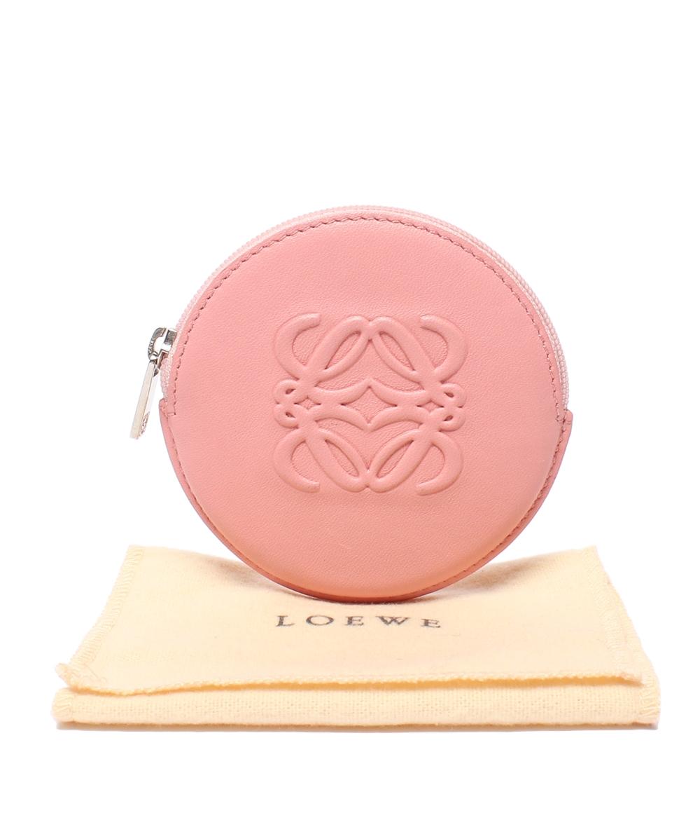 美品 LOEWE コインケース アナグラム 丸型 レディース ロエベ