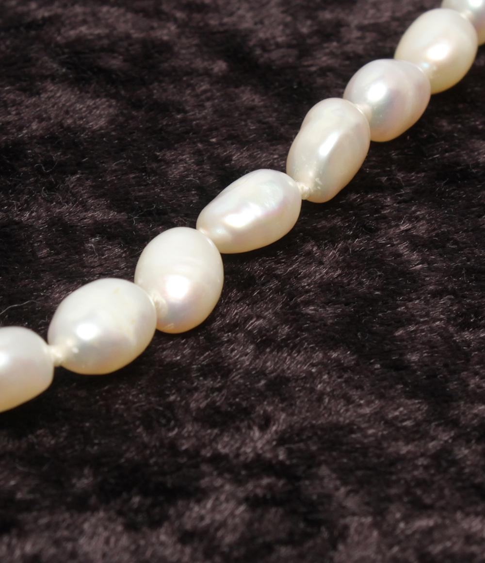 ロングネックレス 淡水パール レディース