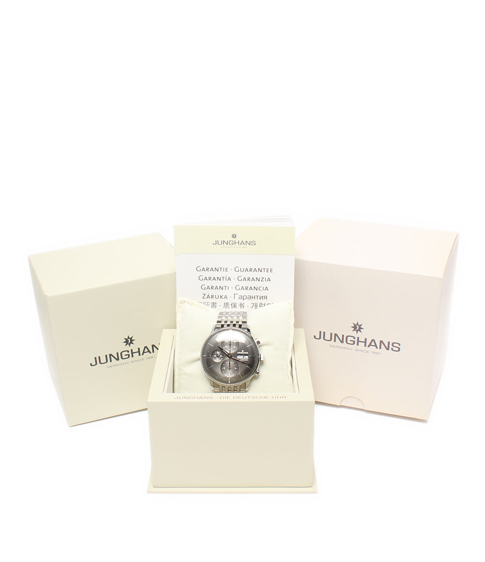 JUNGHANS 腕時計 3ATM マイスター クロノスコープ 自動巻き 027/4324 メンズ ユンハンス