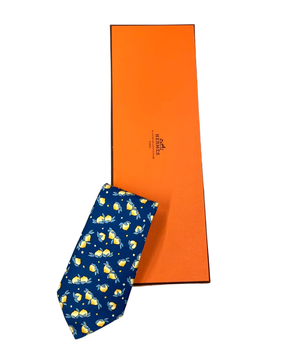 美品 HERMES ネクタイ シルク 100% メンズ エルメス
