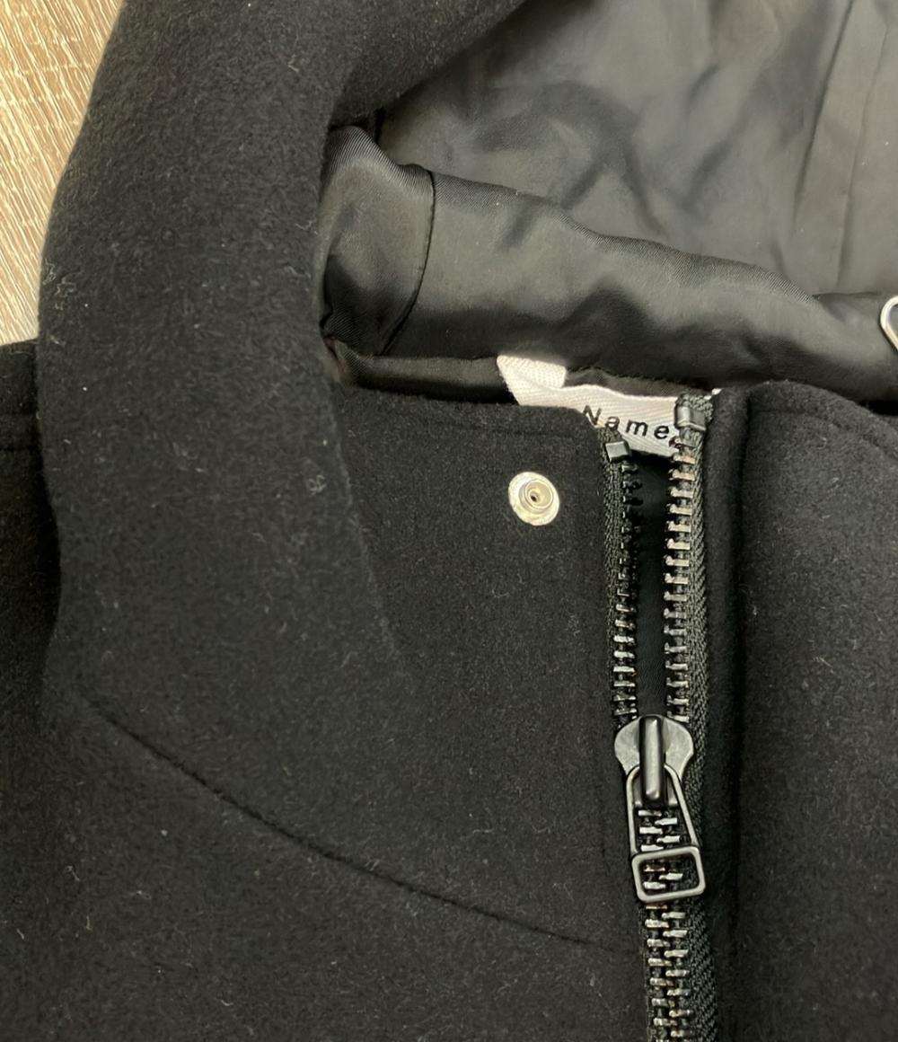 Name. スタジャン フーデッド 袖レザー ダブルジップ スナップボタン NMJK-22AW-003 メンズ SIZE 2 (M) ネーム