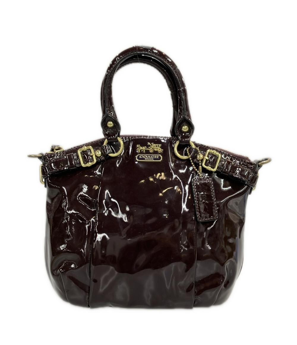 COACH ハンドバッグ ショルダーバッグ 2WAY パテントレザー F18595