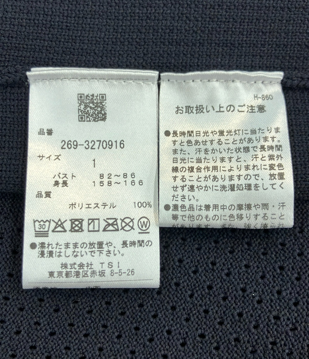 美品 PEARLY GATES ジップアップパーカー ニットパーカー レディース SIZE 1 (S) パーリーゲイツ