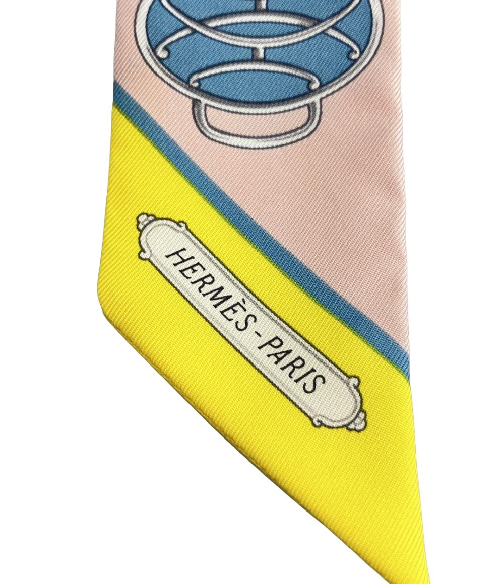 美品 エルメス ツイリースカーフ シルク100% レディース HERMES