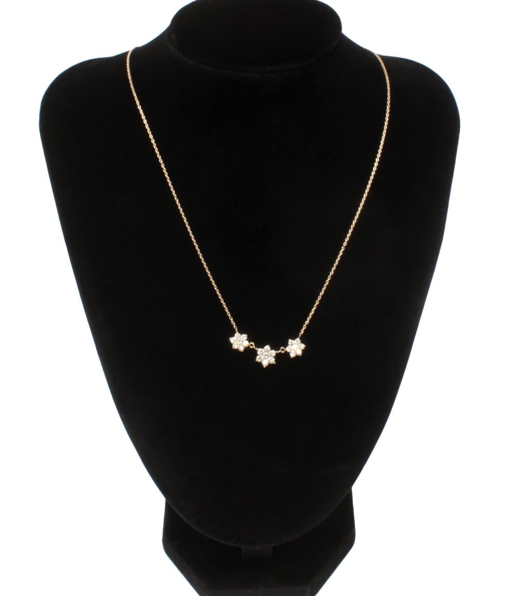 K18ダイヤフラワーネックレス フラワー ネックレス 花モチーフ k18wg 4