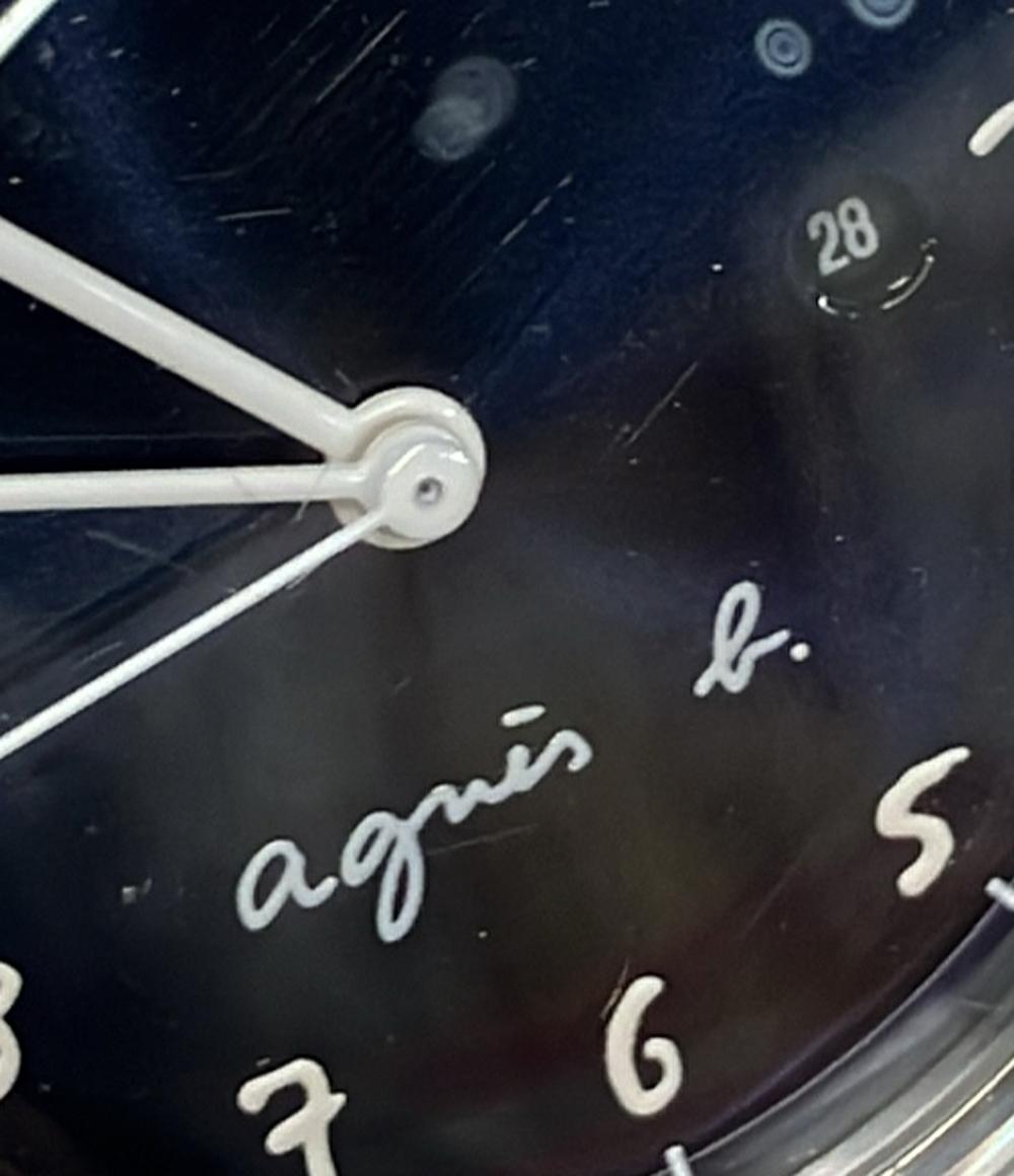 agnes b. 腕時計 クオーツ ネイビー系 VJ22-KFX0 レディース アニエスベー