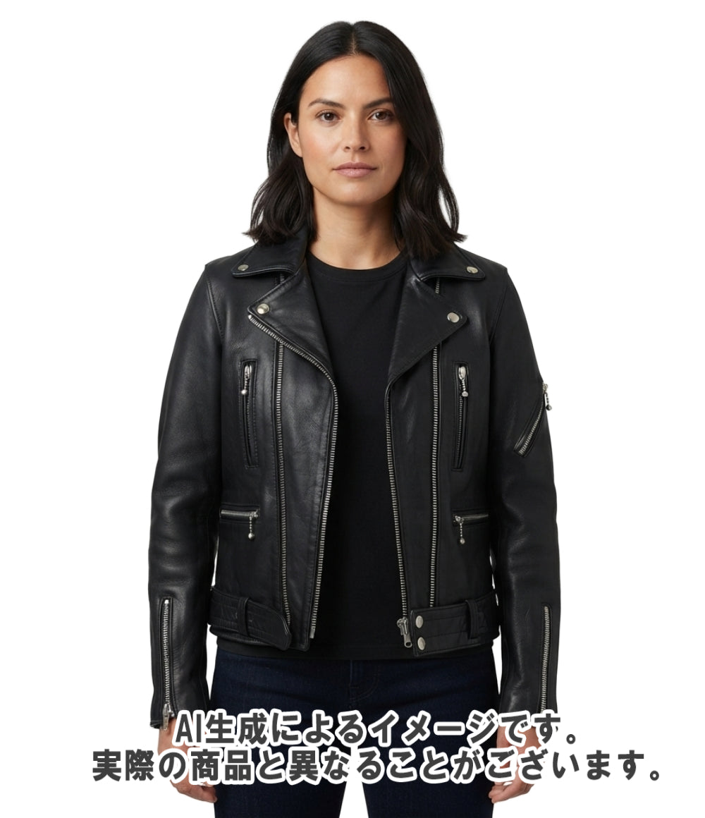 JAMES GROSE ダブル ライダースジャケット レディース SIZE 6 ジェームス グロース