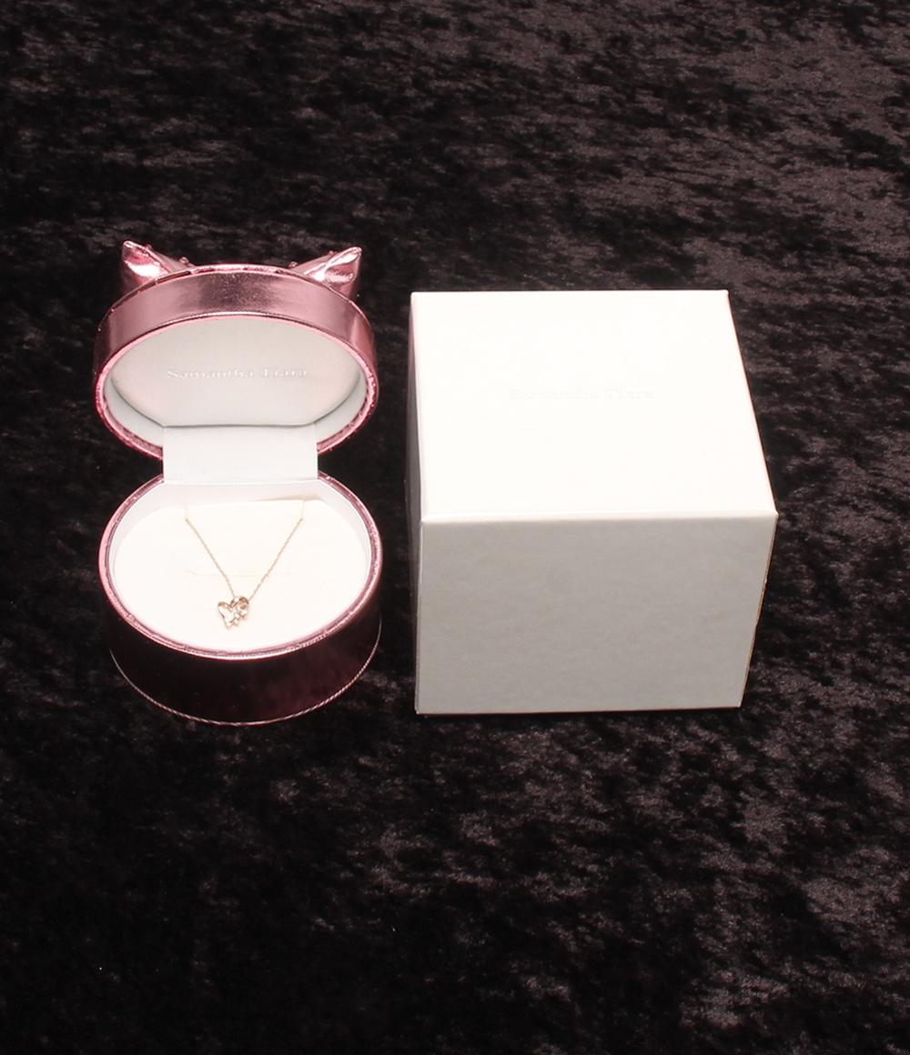 美品 Samantha Tiara ネックレス K7 ローズクオーツ ハートモチーフ レディース サマンサティアラ