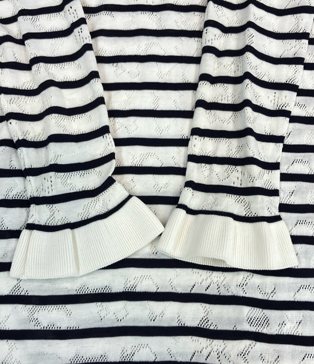Chloe ボーダー ワンピース 長袖 CHC19SMR1384048AXS レディース SIZE XS クロエ