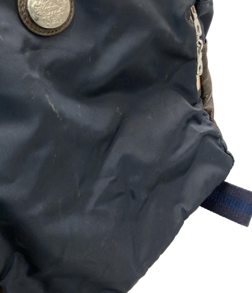 Orobianco リュック ハンドバッグ 2WAY ナイロン レザー メンズ オロビアンコ