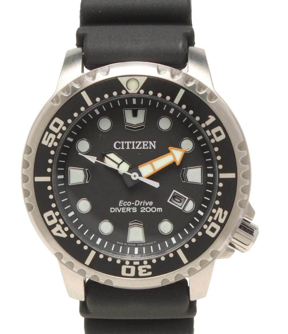 美品 CITIZEN 腕時計 プロマスター ソーラー ブラック E168-S126126