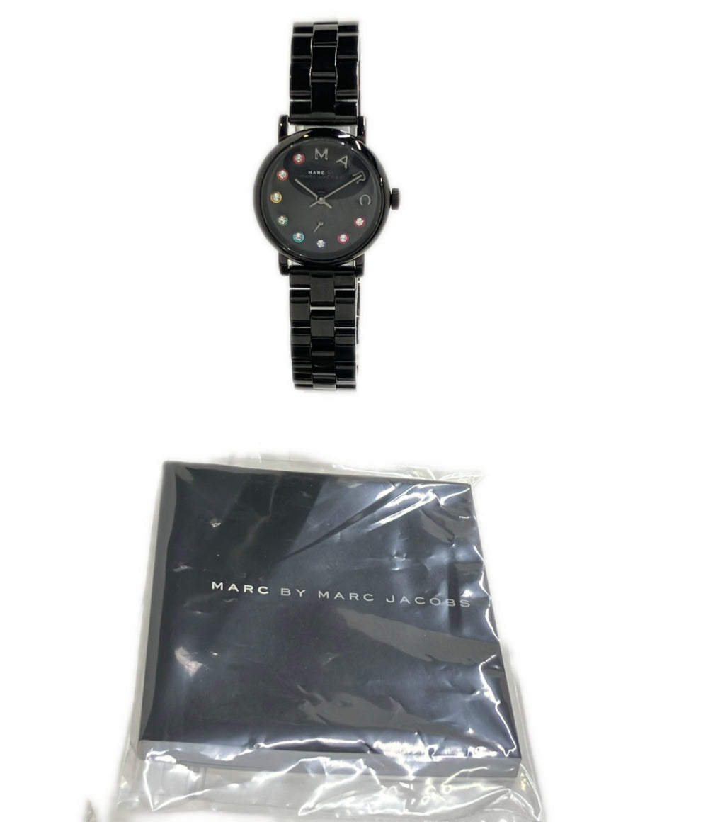 MARC BY MARC JACOBS 腕時計 クオーツ ブラック MBM3425 レディース マークバイマークジェイコブス