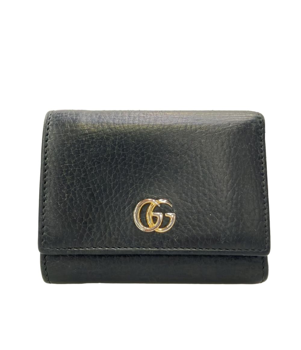 GUCCI 三つ折り財布 GGマーモント 474746 534563 レディース グッチ