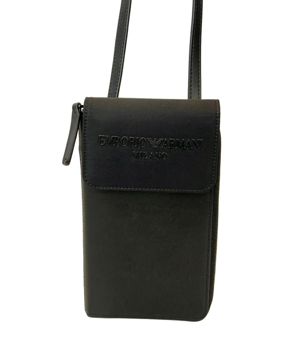 美品 EMPORIO ARMANI ショルダーバッグ トラベルポーチ ラウンド