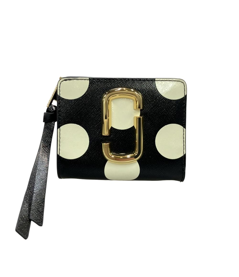 美品 MARC JACOBS 二つ折り財布 レザー レディース マークジェイコブス