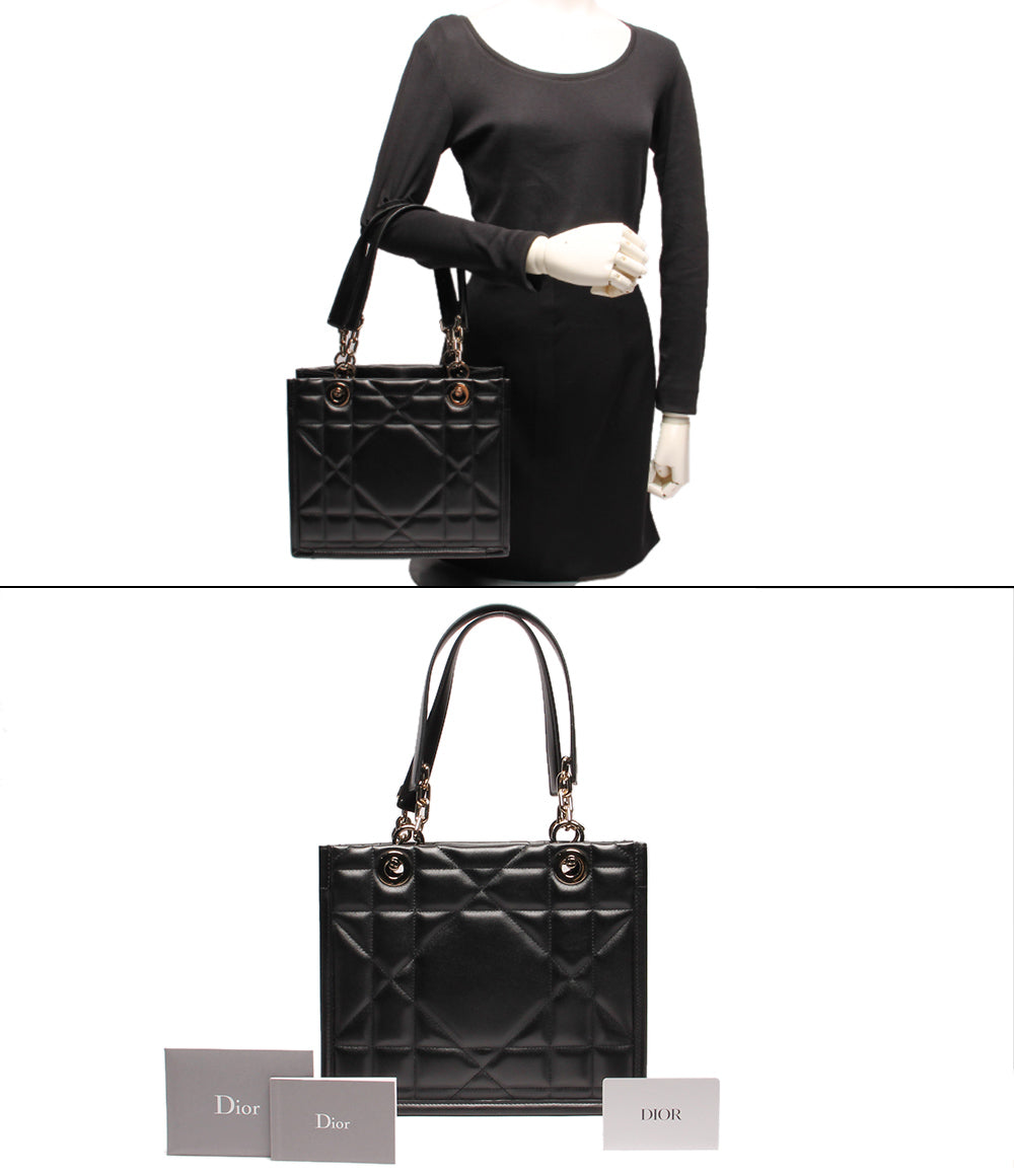 クリスチャンディオール 美品 レザーハンドバッグ メタルチェーン DIOR ESSENTIAL スモールトートバッグ レディース Christian Dior