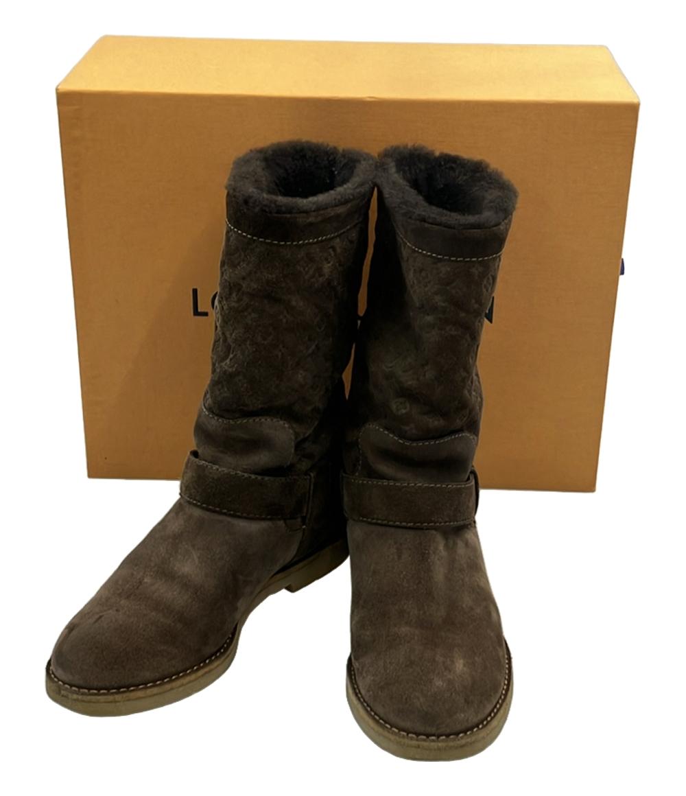中古】ルイヴィトン LOUIS VUITTON MAO166 キルティング ハーフブーツ