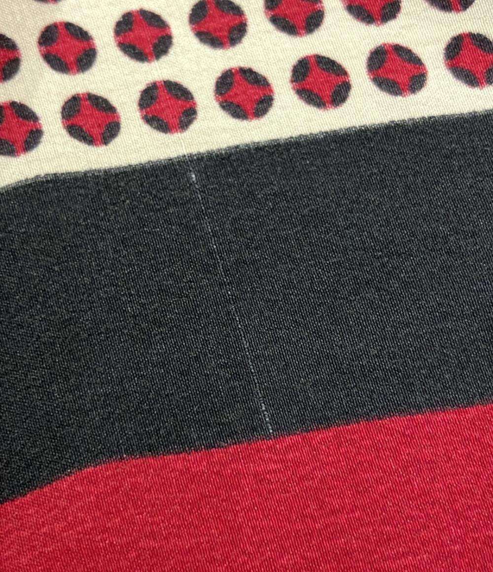 YVES SAINT LAURENT スカーフ シルク100% ドット柄 レディース メンズ イヴ・サンローラン