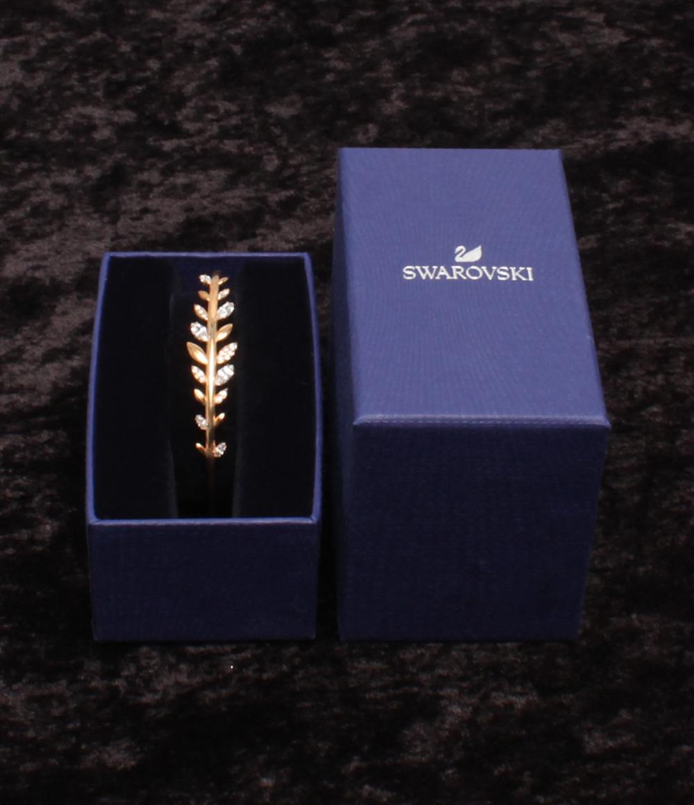 SWAROVSKI バングル リーフモチーフ レディース スワロフスキー