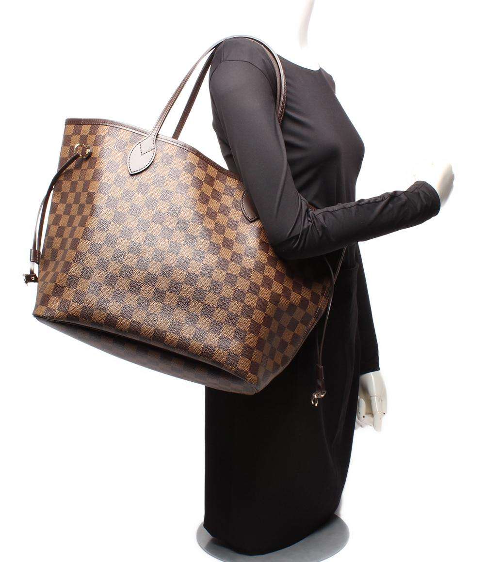 美品 ルイ・ヴィトン ルイヴィトン トートバッグ ショルダーバッグ 肩掛け ネヴァーフルMM ダミエ N51105 レディース LOUIS VUITTON