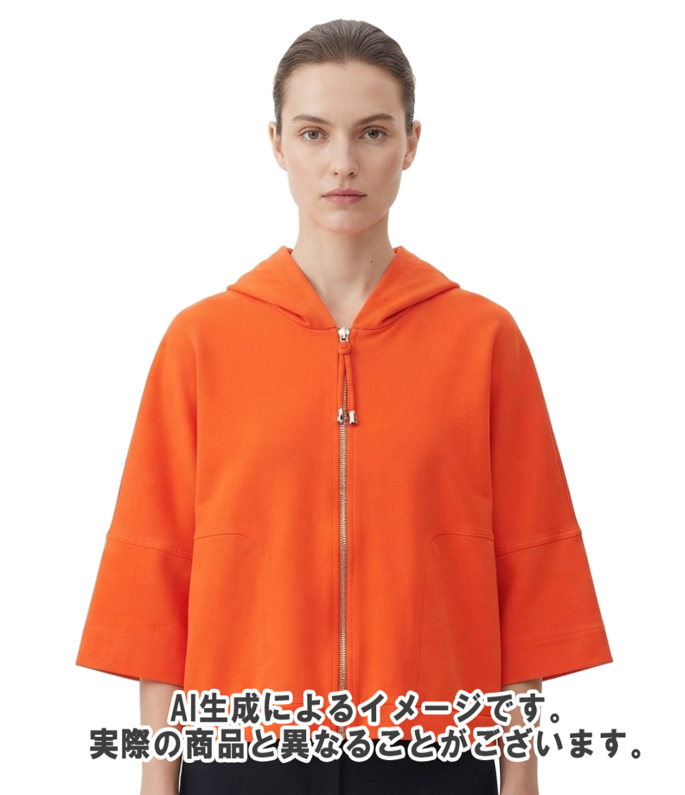 HERMES 半袖パーカー クロップド丈 レディース SIZE 42 (L) エルメス