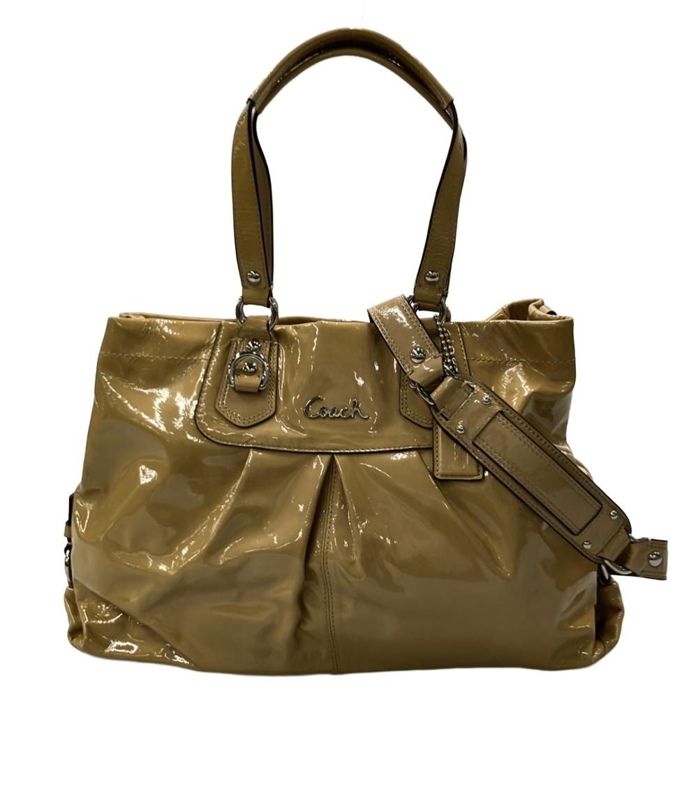 COACH 2WAY トートバッグ ショルダーバッグ 肩掛け エナメル COACH 2WAY トートバッグ ショルダーバッグ 肩掛け エナメル