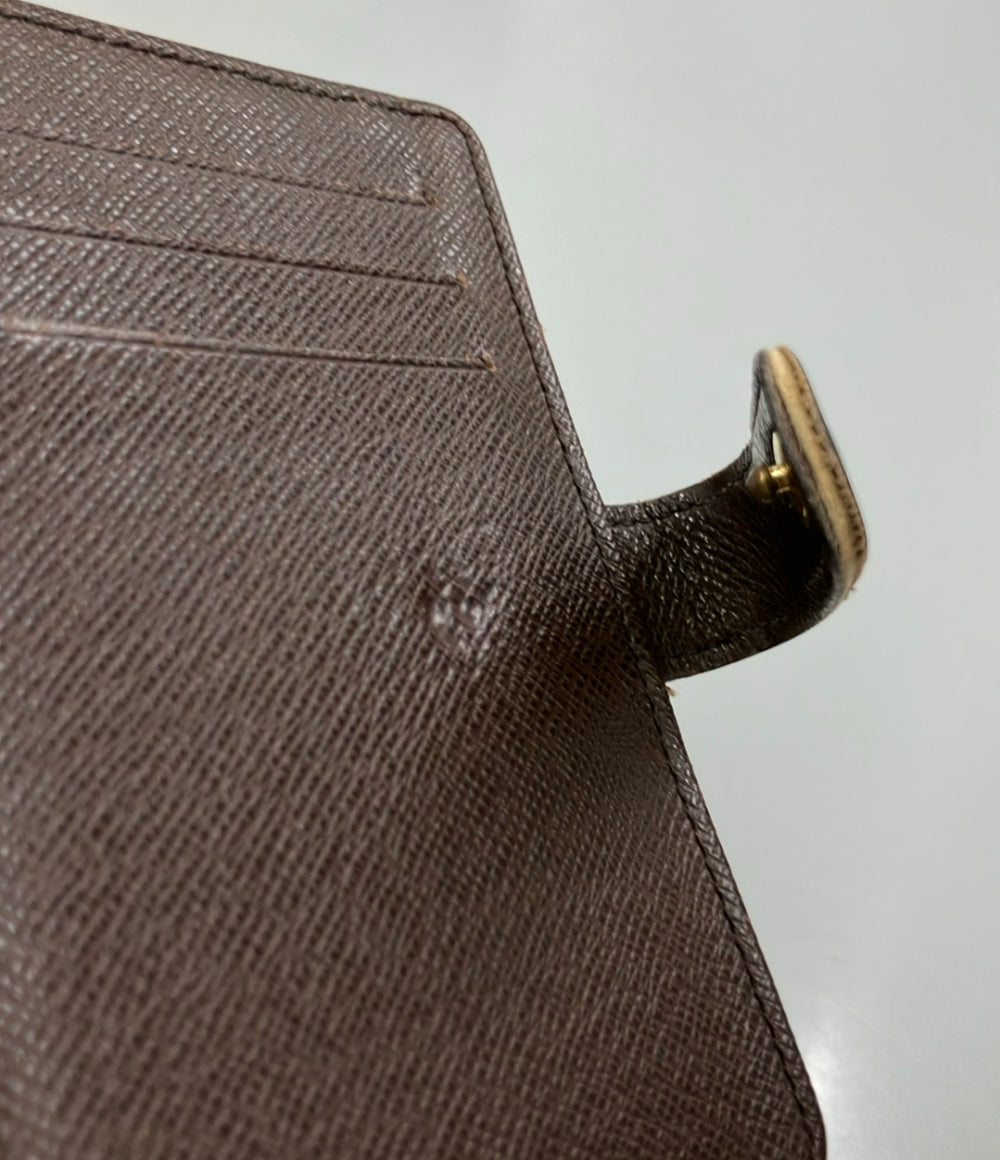 LOUIS VUITTON 二つ折り財布 がま口 ポルトフォイユ ヴィエノワ ダミエ エベヌ N61674 レディース ルイ・ヴィトン