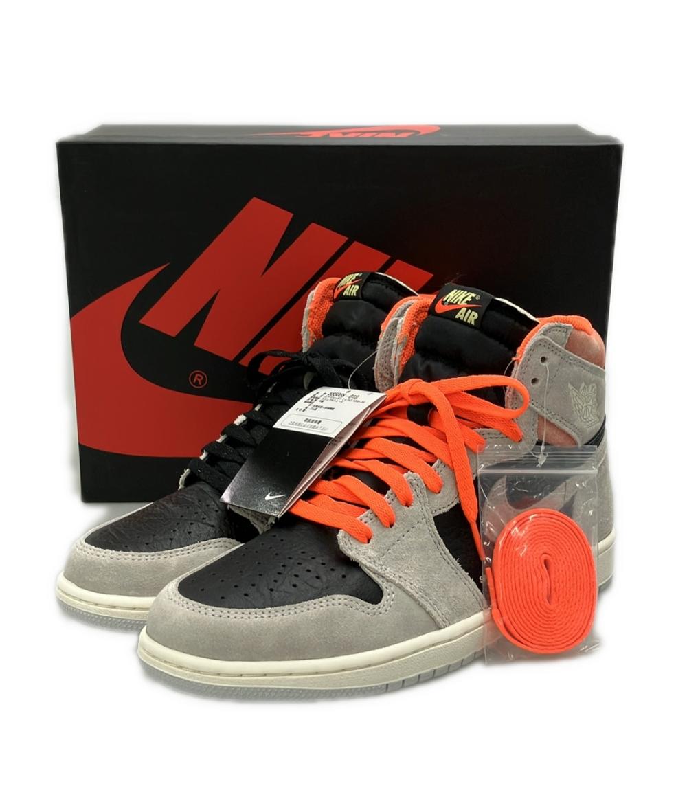 美品 Air Jordan NIKE ハイカットスニーカー ハイパークリムゾン エア 